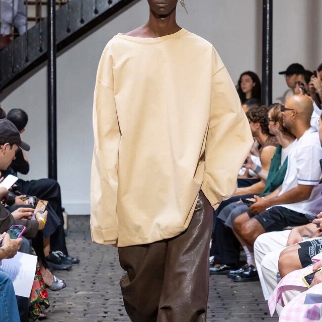 新品 HED MAYNER ヘドメイナー 24SS STONE WASHED COTTON SWEAT