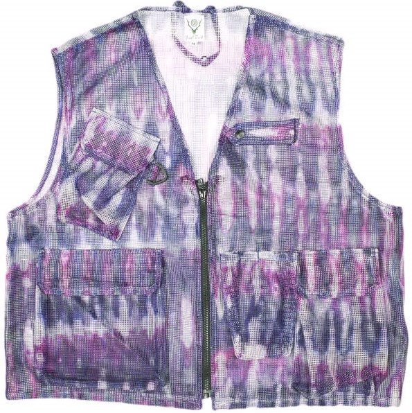 South2 West8 サウスツーウェストエイト S2W8 Mesh Bush Vest Poly Heavyweight Mesh メッシュブッシュシャツ GL798 M TIE DYE タイダイ