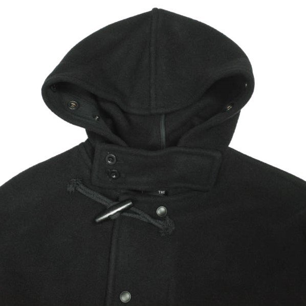 新品 Engineered Garments x Gloverall 22AW 別注 Monty ？ Retractable モンティ メルトンウールダッフルコート S BLACK 定価176_6