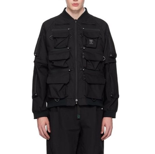 新品 South2 West8 サウスツーウェストエイト S2W8 MULTI-POCKET ZIPPED 2WAY JACKET マルチポケットジップ2WAYジャケット MR710 M BLACK_2