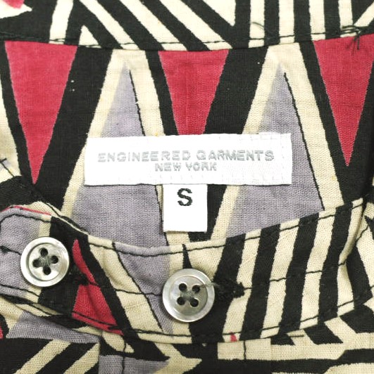 Engineered Garments エンジニアードガーメンツ 23SS NEPENTHES限定 BANDED COLLAR SHIRT ？ AFRICAN PRINT バンドカラーロングシャツ S_3