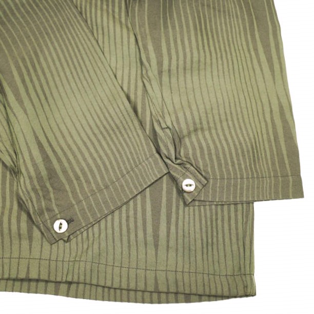 Needles ニードルス 日本製 V Neck Shirt -R/N Wave Stripe Jq