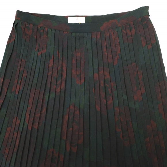 新品 DRIES VAN NOTEN ドリスヴァンノッテン 23SS SAREAN BIS 6015 W.W.SKIRT DESA フラワープリント プリーツスカート 34 定価124,300円