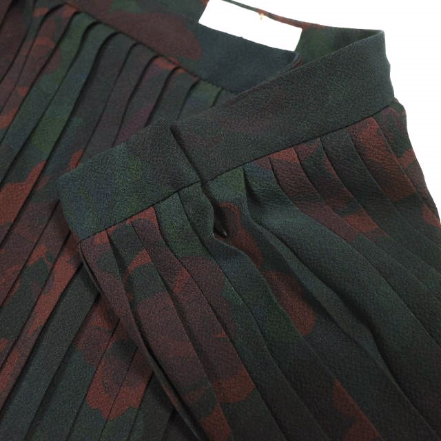 新品 DRIES VAN NOTEN ドリスヴァンノッテン 23SS SAREAN BIS 6015 W.W.SKIRT DESA フラワープリント プリーツスカート 34 定価124,300円