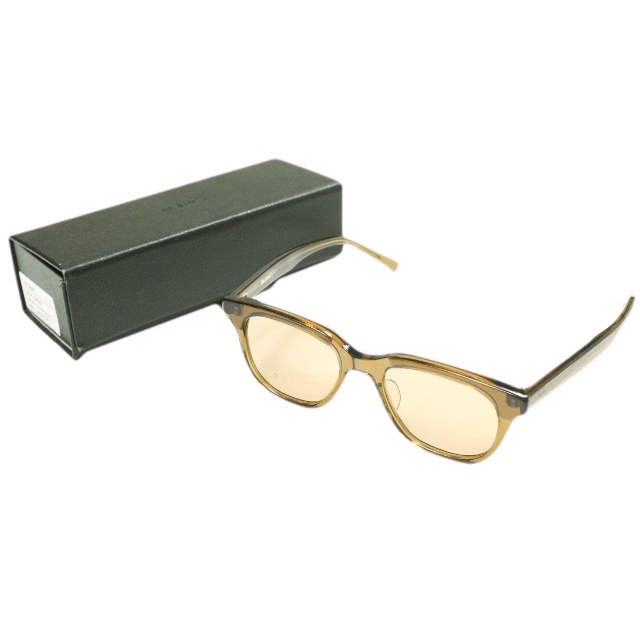 BLANC.. ブラン 日本製 B0026 MAP ウェリントンサングラス Lt.Brown/Lt