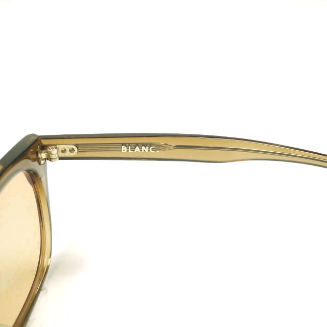BLANC.. ブラン 日本製 B0026 MAP ウェリントンサングラス Lt.Brown/Lt.Brown 49□19-145 ユニセックス 眼鏡 メガネ BLANC.. ブラン 日本製 B0026 MAP ウェリントンサングラス Lt.Brown/Lt