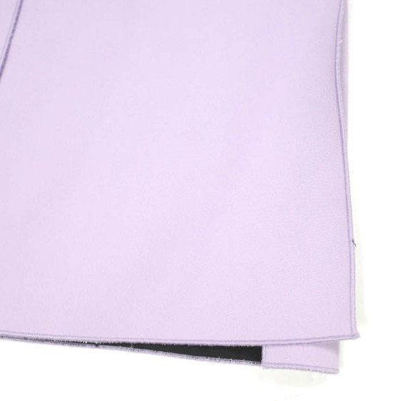 新品 N°21 ヌメロヴェントゥーノ 21AW イタリア製 ボンディングフリルスリットスカート 21AW-C041-5336 40 PURPLE 定価71,_6