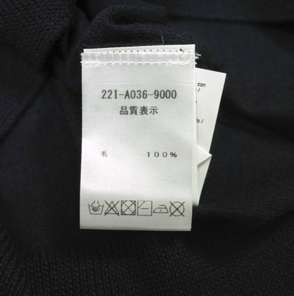 新品 N°21 ヌメロヴェントゥーノ 22AW ロゴパッチ メリノウール