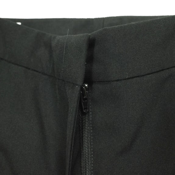 新品 DRIES VAN NOTEN ドリスヴァンノッテン 23SS POUMAS 6060 W.W.PANTS PO/W ノープリーツトラウザーズ 34 BLACK パンツ 定価88,000円