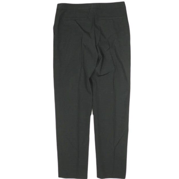 新品 DRIES VAN NOTEN ドリスヴァンノッテン 23SS POUMAS 6060 W.W.PANTS PO/W ノープリーツトラウザーズ 34 BLACK パンツ 定価88,000円