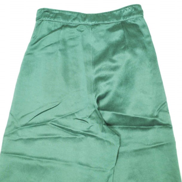 新品 DRIES VAN NOTEN ドリスヴァンノッテン 22AW PAMPLONA 5286 W.W. PANTS 2タックバギーパンツ 34 EMERALD GREEN 定価77,000円 ワイド 新品 DRIES VAN NOTEN ドリスヴァンノッテン 22AW PAMPLONA 5286 W.W.