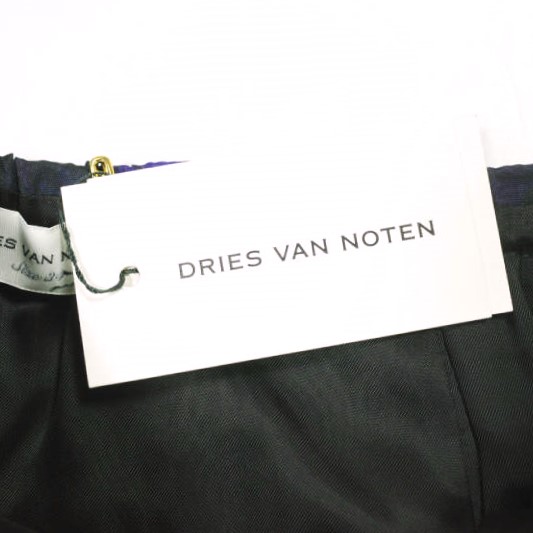 新品 DRIES VAN NOTEN ドリスヴァンノッテン 23SS SCOTTA 6118 W.W.SKIRT フラワープリント レーヨンスカート 34 PURPLE 定価86,900円