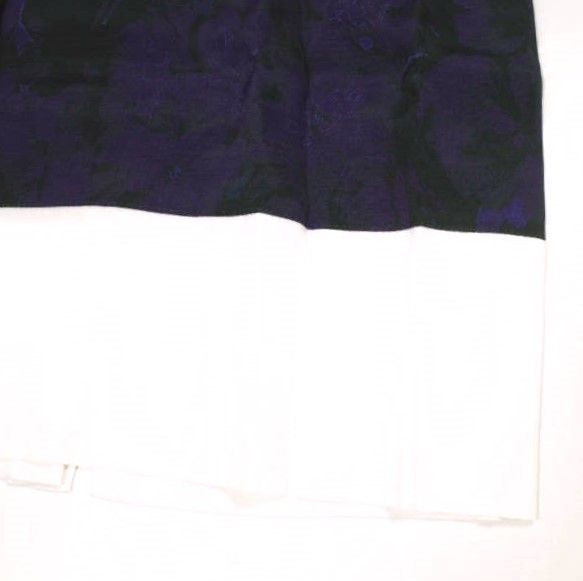 新品 DRIES VAN NOTEN ドリスヴァンノッテン 23SS SCOTTA 6118 W.W.SKIRT フラワープリント レーヨンスカート 34 PURPLE 定価86,900円