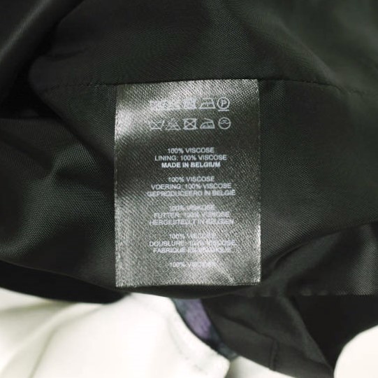 新品 DRIES VAN NOTEN ドリスヴァンノッテン 23SS SCOTTA 6118 W.W.SKIRT フラワープリント レーヨンスカート 34 PURPLE 定価86,900円