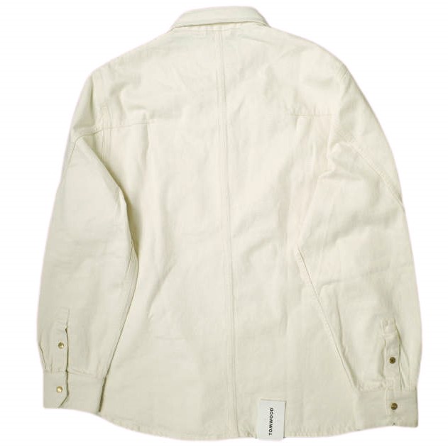 TOM WOOD トムウッド イタリア製 COLLAR DENIM SHIRT カラーデニムシャツ 5568-343-0664 L CREAM 長袖 トップス【新古品】【中古】【TOM WOOD】 新品 TOM WOOD トムウッド イタリア製 COLLAR DENIM SHIRT カラー
