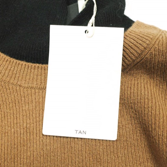 新品 TAN タン 23AW 日本製 LONG SLEEVES SWEATER ウールカシミヤ レイヤードニット TN23FW016 Free BROWN セーター トップス_3