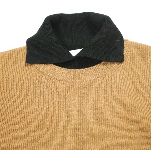 新品 TAN タン 23AW 日本製 LONG SLEEVES SWEATER ウールカシミヤ  