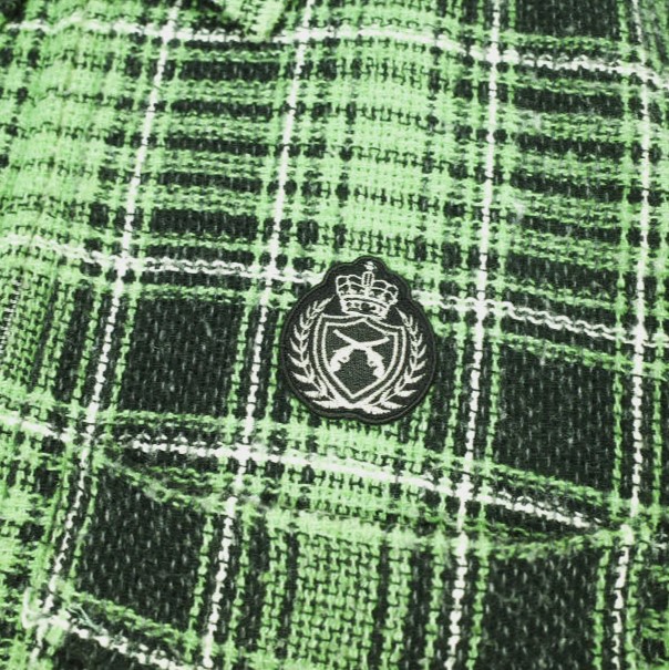 roarguns ロアーガンズ 24SS 日本製 PLAID ZIP SHIRTS カットオフ 