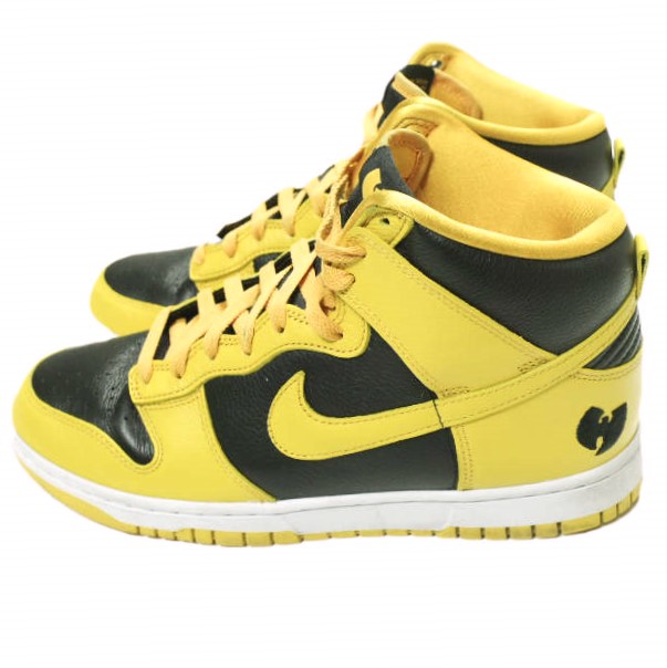 NIKE x WU-TANG CLAN ナイキ ウータンクラン 別注 DUNK HI RETRO PREMIUM ダンクハイ HJ4320-001 US9.5(27.5cm) BLACK/POLLEN-WHITE