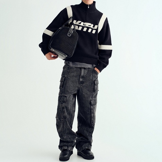KITH NYC キスニューヨークシティ 25AW Zane Denim Cargo Pant デニムカーゴパンツ 25030060002330 30 WASHED BLACK ジーンズ ボトムス【中古】【KITH NYC】 KITH NYC キスニューヨークシティ 25AW Zane Denim Cargo Pant デニム