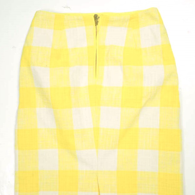 Drawer ドゥロワー 23SS 日本製 バックスリット ブロックチェック  