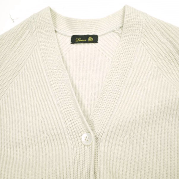 Drawer ドゥロワー 9Gアゼ編みロングカーディガン 6515-105-0422 Free BEIGE ウールカシミヤ ニット 定価97,900円 トップス【中古】【Drawer】 Drawer ドゥロワー 9Gアゼ編みロングカーディガン 6515-105-0422 Free