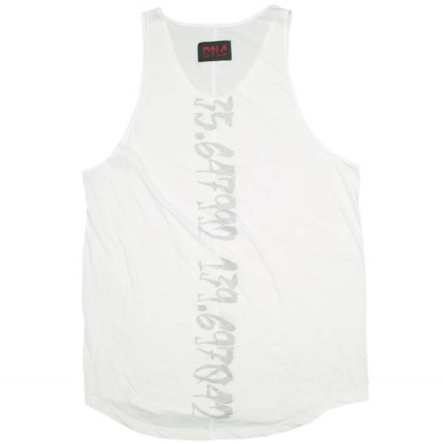 cvtvlist カタリスト 25SS 日本製 大阪店限定 INNER TANKTOP バックプリント ロングタンクトップ 250103OS03 1 WHITE CTLS トップス