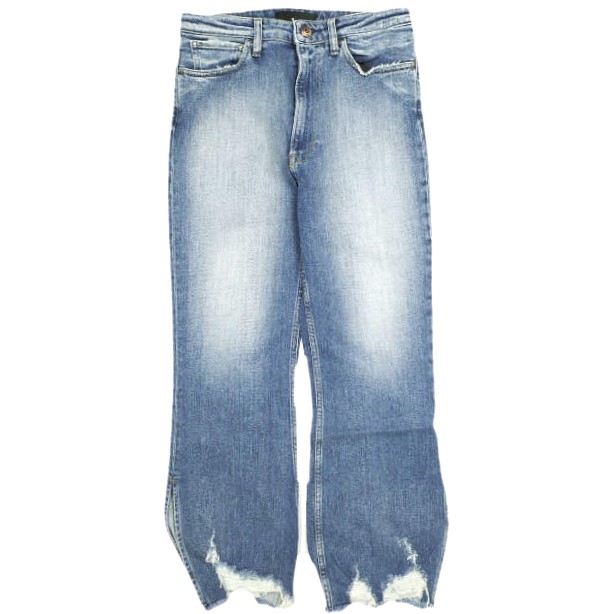 3×1 スリーバイワン 23SS イタリア製 EMPIRE CROP FLARE denim ダメージ加工ストレッチデニムパンツ 23030587002510 29 AP STUDIO