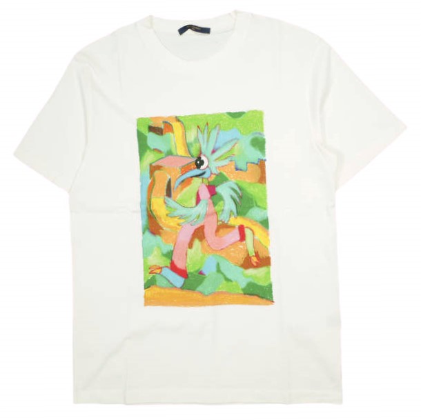LOUIS VUITTON ルイ・ヴィトン 21SS LVフレンド インサイドアウトラベル Tシャツ RM211 NPG HKY73W M WHITE 半袖 ズームと仲間たちの冒険