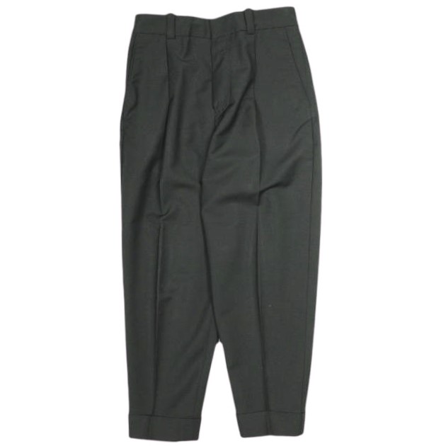 Acne Studios アクネストゥディオズ 1P Tapered Fit Trousers モヘアブレンド1タックトラウザーズ FN-MN-TROU000388 44 BLACK パンツ
