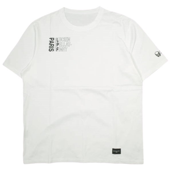 Lucien Pellat-Finet ルシアンペラフィネ 日本製 スカルプリントTシャツ LPFT-021SP L WHITE 半袖 ロゴ マリファナ トップス