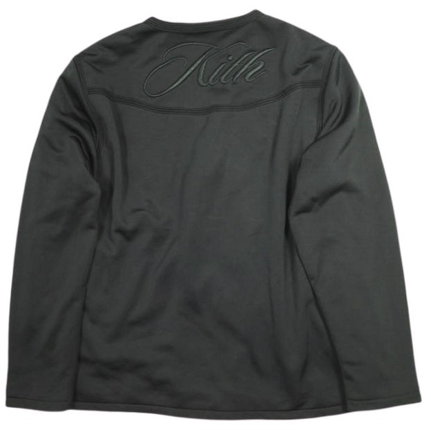 KITH NYC キスニューヨークシティ 24AW ポリエステルジャージー ダブルチャイナジャケット 24080060000940 M BLACK ノーカラー キモノ_1