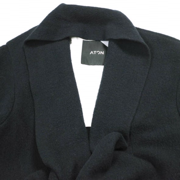 ATON エイトン 日本製 WOOL FLEECE ROBE COAT ウールフリースローブ