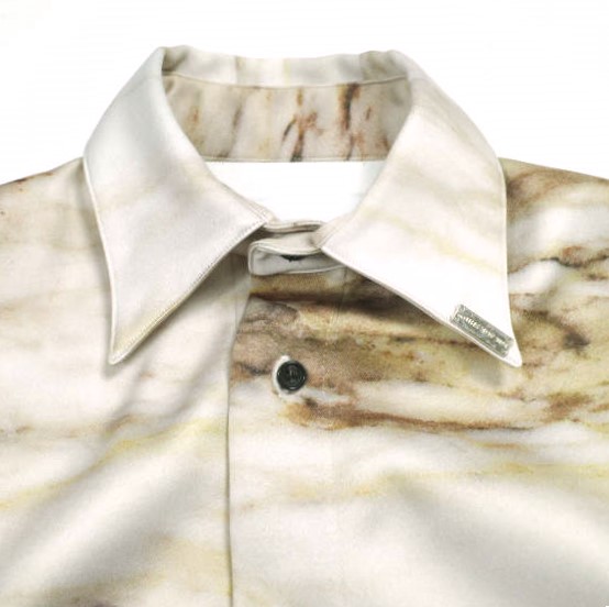 MIKAGE SHIN ミカゲシン 22AW 日本製 OPEN SLEEVE SHIRT グラフィックプリントオープンスリーブシャツ 22AW-0405 0 BEIGE 長袖 トップス_2