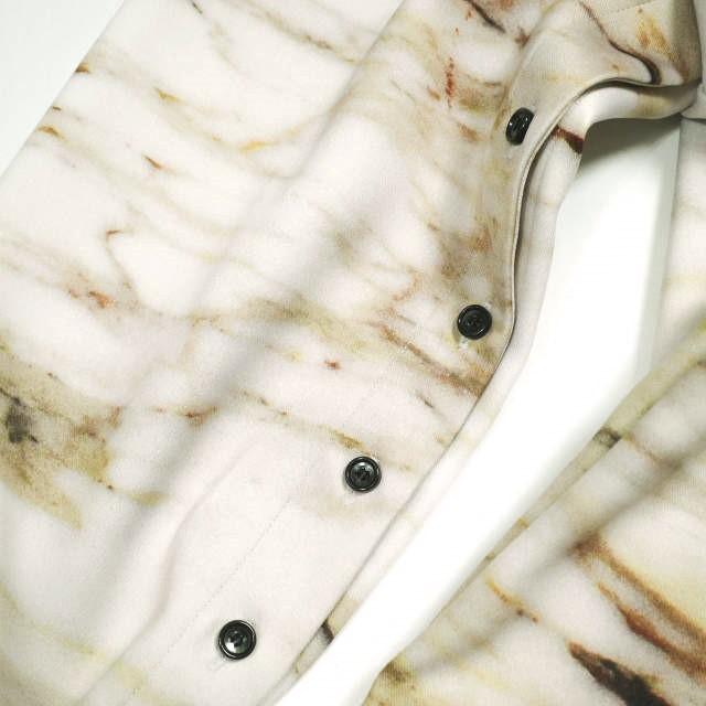 MIKAGE SHIN ミカゲシン 22AW 日本製 OPEN SLEEVE SHIRT グラフィックプリントオープンスリーブシャツ 22AW-0405 0 BEIGE 長袖 トップス_5