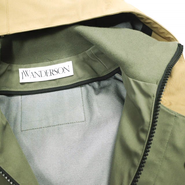J.W.Anderson ジェイダブリューアンダーソン PULLER COLOURBLOCK PARKA マルチパネル マウンテンパーカー JK0120PG0603582 S KHAKI/PINK