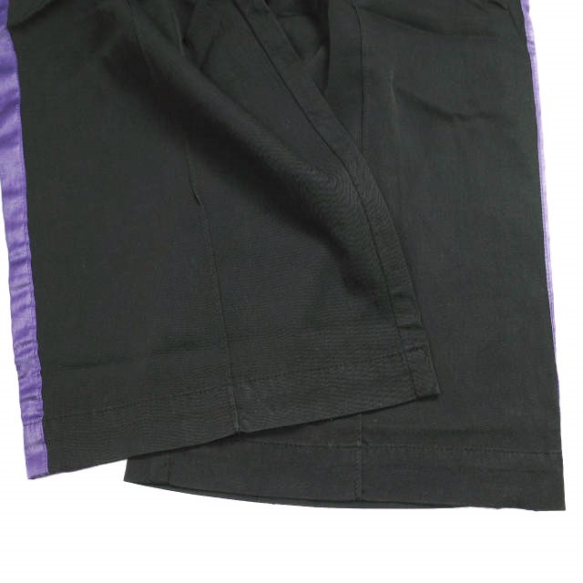 Needles ニードルス 20SS 日本製 Cupra Track Pants キュプラトラックパンツ GL352 XS BLACK/PURPLE イージー ジャージ ボトムス_4
