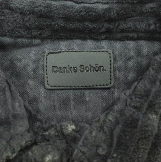 新品 Danke Schon ダンケシェーン 25AW 2.5W CHEMICAL CODUROY SHIRT ケミカルコーデュロイシャツ UNS25127 M グレー オーバーサイズ CPO