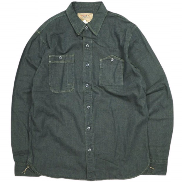 RRL ダブルアールエル 25SS インディゴデニムワークシャツ 782959630001 M Indigo Double RL 長袖 本藍染め トップス