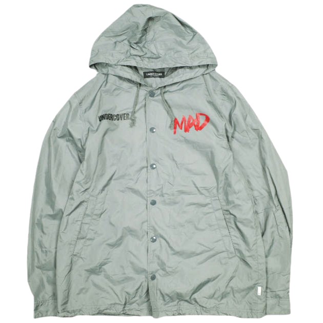 UNDERCOVER アンダーカバー 日本製 フーデッドナイロンコーチジャケット MUV9202-1 2 グレー MAD MADSTORE アウター