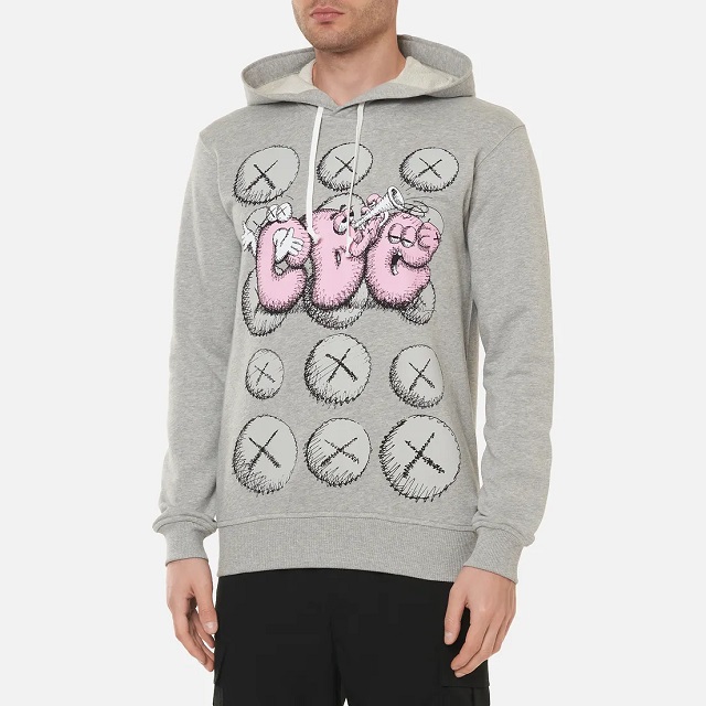 COMME des GARCONS SHIRT x KAWS コムデギャルソンシャツ カウズ 21AW PRINTED HOODIE 裏毛 スウェットプルオーバーパーカー FH-T001 M_2