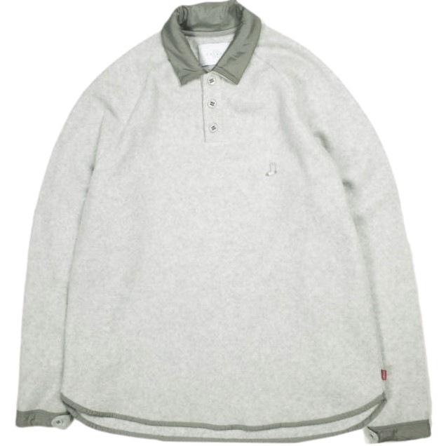 WHIMSY ウィムジー 23AW FLEECE RAGLAN POLO フリースラグランポロ WMS-23AW2-007 XL  長袖 ポロシャツ トップス