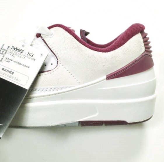 NIKE ナイキ 23SS AIR JORDAN 2 RETRO LOW エア ジョーダン 2 レトロ ロー DV9956-103 US8.5(26.5cm) WHITE/CHERRY WOOD RED BRAND
