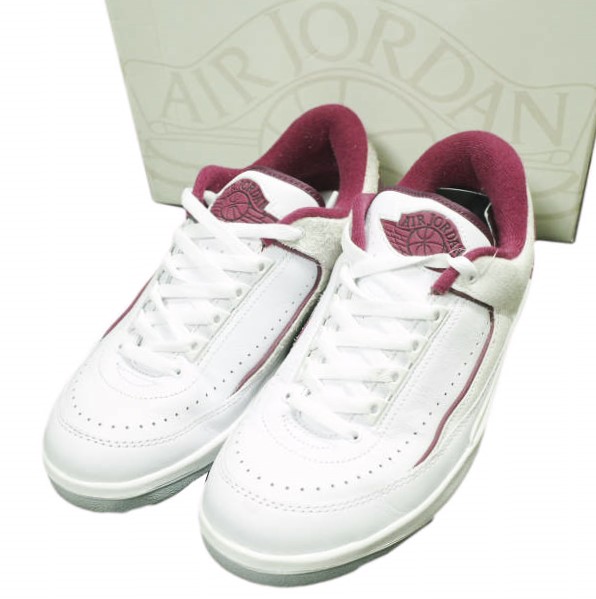 NIKE ナイキ 23SS AIR JORDAN 2 RETRO LOW エア ジョーダン 2 レトロ ロー DV9956-103 US8.5(26.5cm) WHITE/CHERRY WOOD RED BRAND