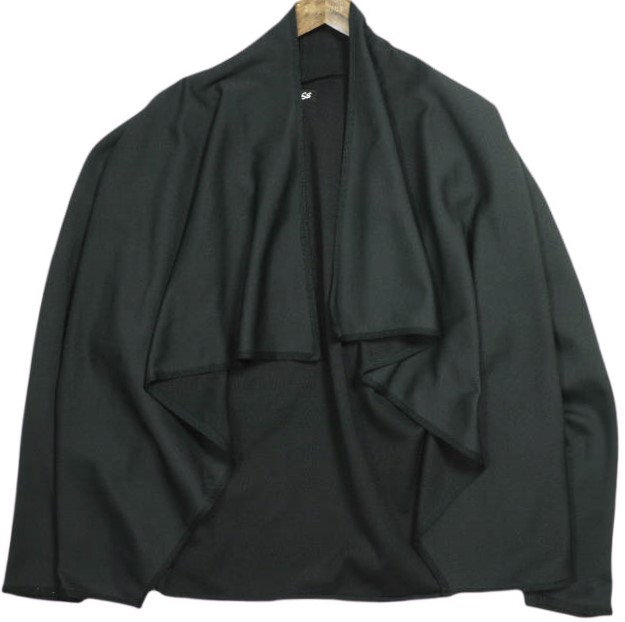 CLASS クラス 日本製 ポリスムース ジャージー カーディガンジャケット 3 BLACK 変形 トラックジャケット トップス