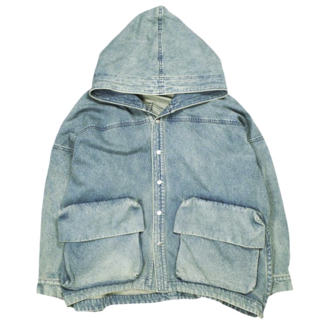 A.F ARTEFACT エーエフ アーティファクト 25SS Vintage Denim Hoodie Blouson ヴィンテージデニムフーディブルゾン 3 Blue ジャケット