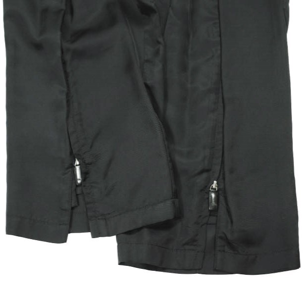 TOGA トーガ 23AW 日本製 Cupra satin pants キュプラサテンパンツ TA32-FF071 36 BLACK イージー ジップ ボトムス_5