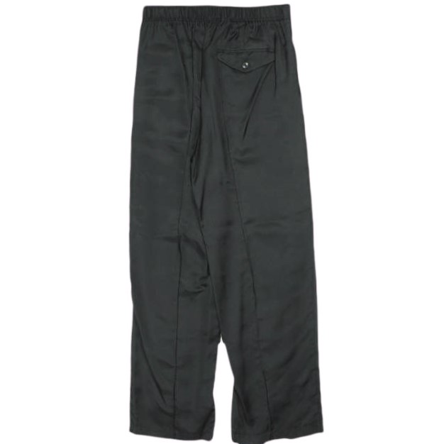 TOGA トーガ 23AW 日本製 Cupra satin pants キュプラサテンパンツ TA32-FF071 36 BLACK イージー ジップ ボトムス_1
