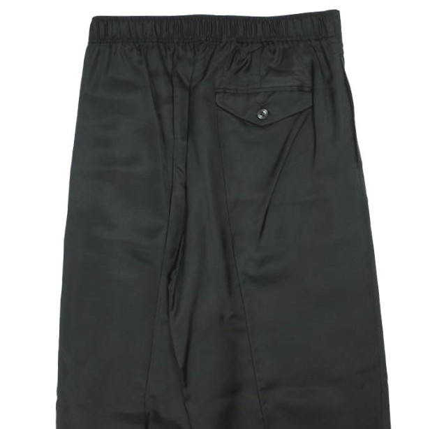 TOGA トーガ 23AW 日本製 Cupra satin pants キュプラサテンパンツ TA32-FF071 36 BLACK イージー ジップ ボトムス_6