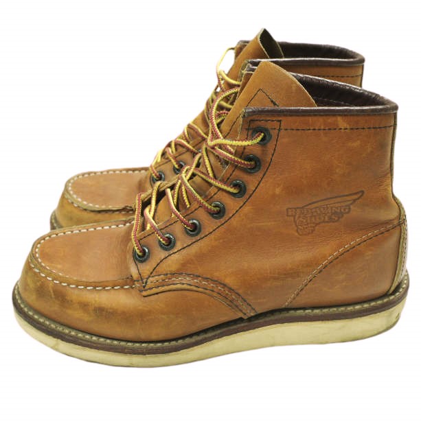 RED WING レッドウィング アメリカ製 875 Classic Work 6 Moc-toe クラシックワーク 6インチモックトゥブーツ US4.5(22.5cm) Brown